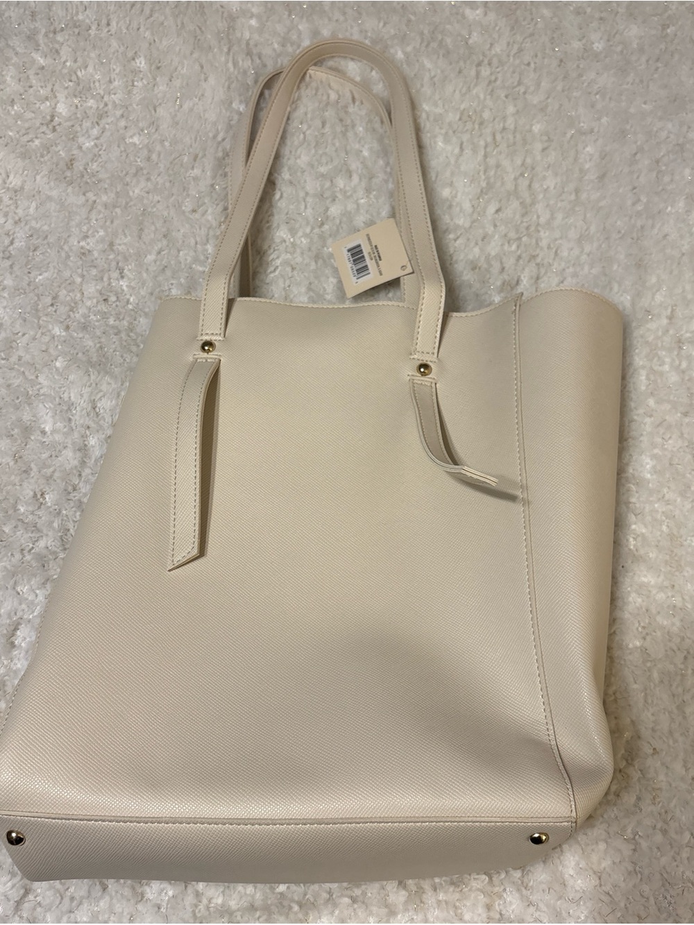Ulta Beauty Ivory Tote Bag with Dual Shoulder Straps - Picture 2 of 3